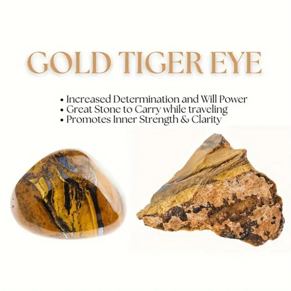 INNER STRENGTH Bracelet | Natural Stone Golden Tiger Eye, Black Onyx, Red Jasper - Picture 2 of 8